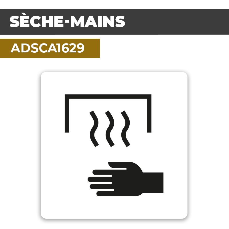 Autocollant SÈCHE-MAINS | Hygiène
