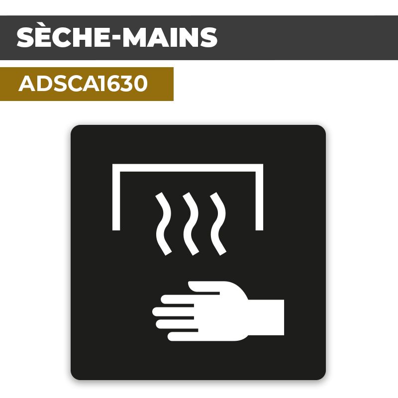 Autocollant SÈCHE-MAINS | Hygiène