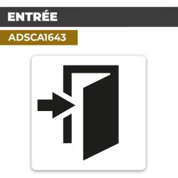 Autocollant ENTRÉE | Parcours et accueil