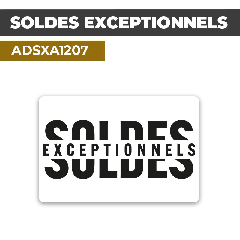 Autocollant | SOLDES EXCEPTIONNELS | Promotions