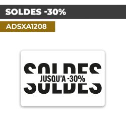 Autocollant | SOLDES -30% | Promotions