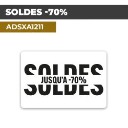 Autocollant | SOLDES -70% | Promotions