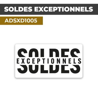 Autocollant SOLDES EXCEPTIONNELS | Promotions