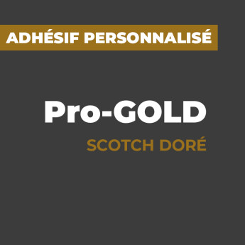 Adhésif Doré Personnalisé - Pro-GOLD