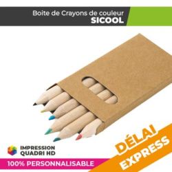 Boite de crayons de couleur Personnalisée | SICOOL