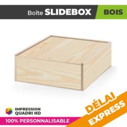 Boîte en Bambou Personnalisée | SLIDEBOX