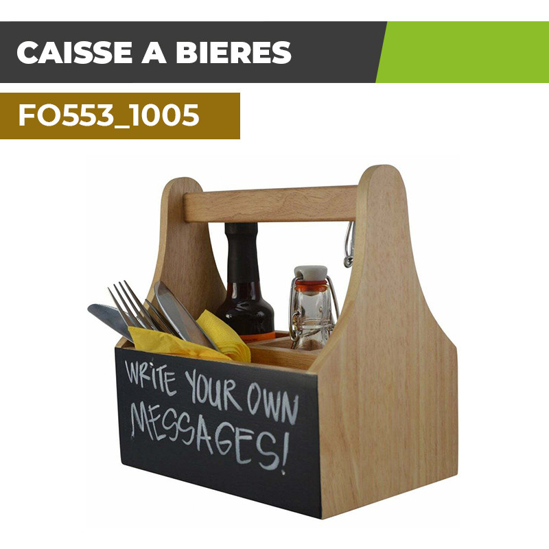 Coffret Bois | CAISSE A BIERES| Personnalisation Logo