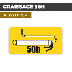 Autocollant | GRAISSAGE 50H...