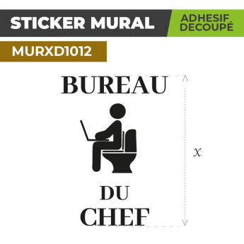 Sticker Mural | BUREAU DU CHEF | Adhésif Découpé