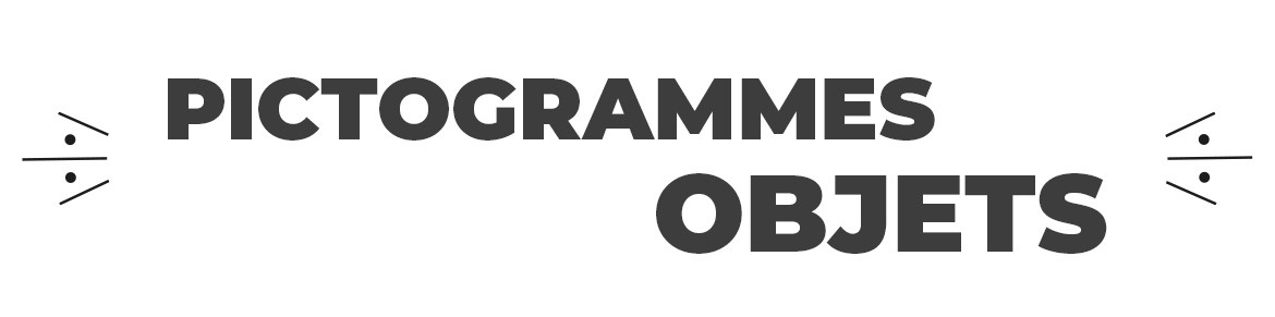 Autocollants Pictogrammes Objets : Signalétique Visuelle Intuitive