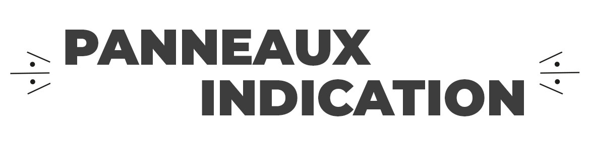 Autocollants Panneaux Indication – Informations routières