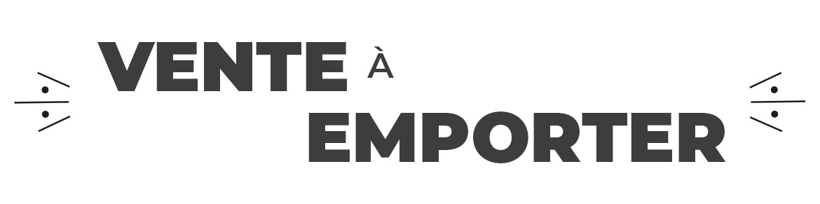 Autocollants Vente à Emporter & Click and Collect – Signalétique pour Restauration Rapide